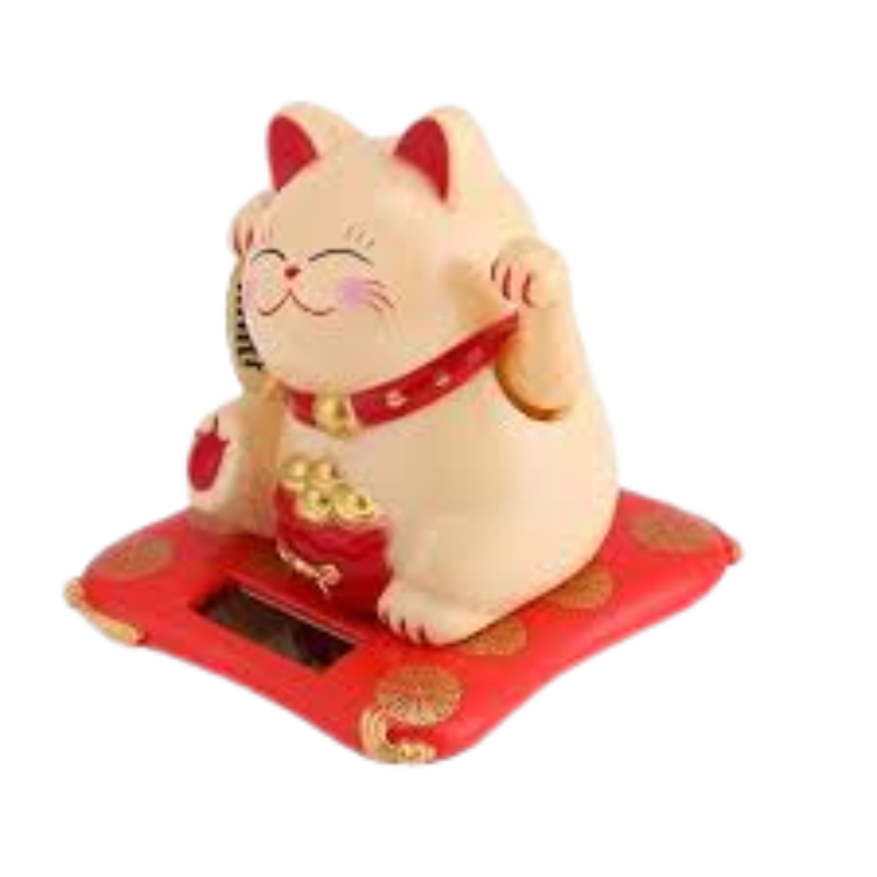 Gato da Sorte Maneki Neko Movido a Energia Solar - Imagem 3